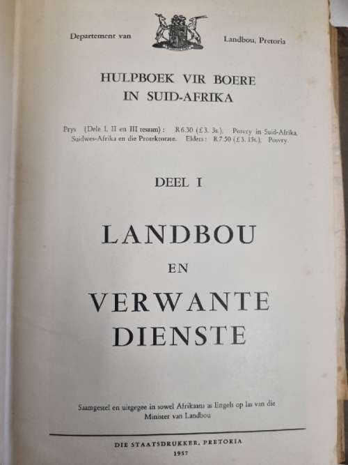 Hulpboek vir Boere in Suid-Afrika - Deel 1 - 3, 1957