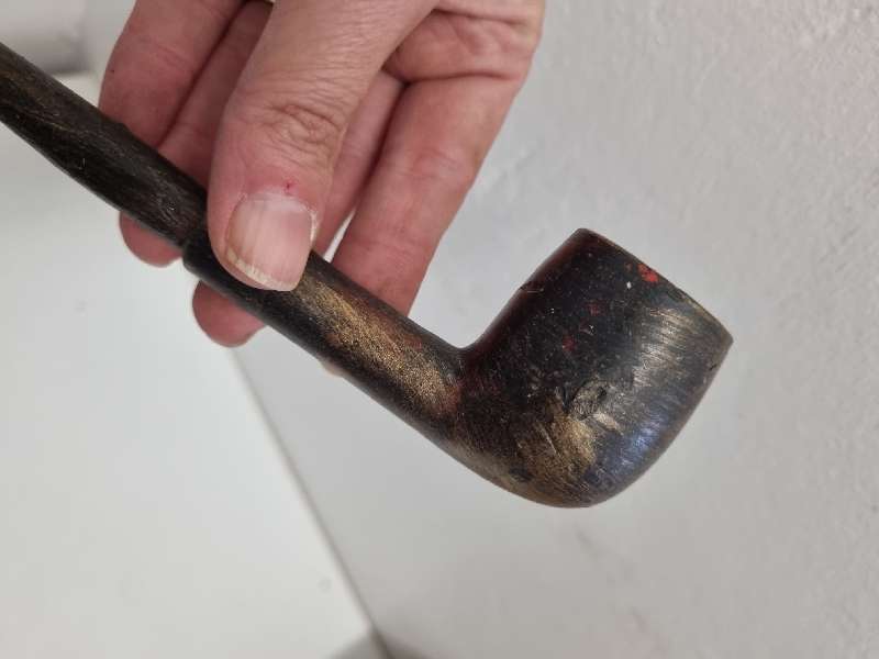 Wooden smoking pipe