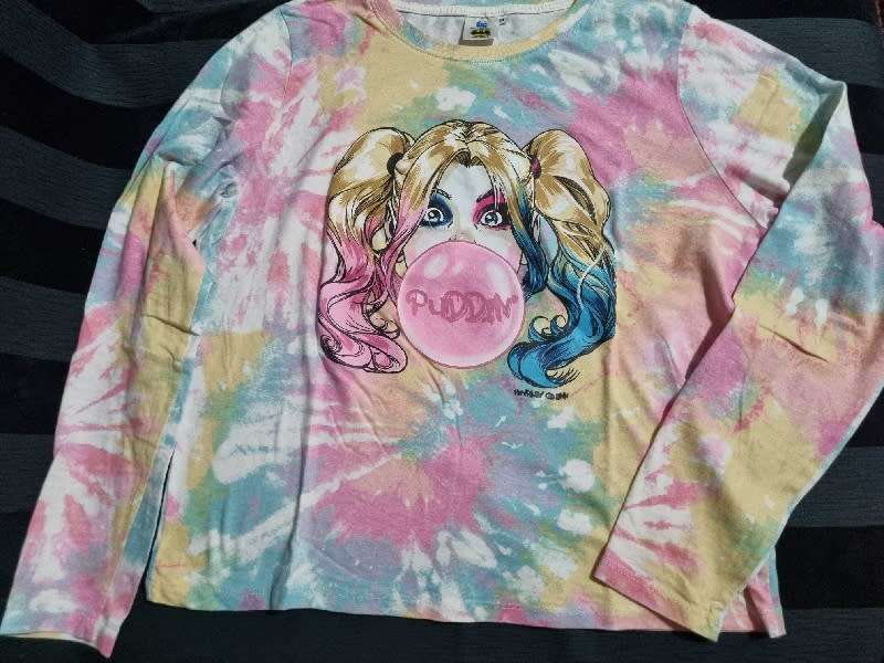 Batman Harley Quinn Long Sleeve Top - Size M - DC Comics