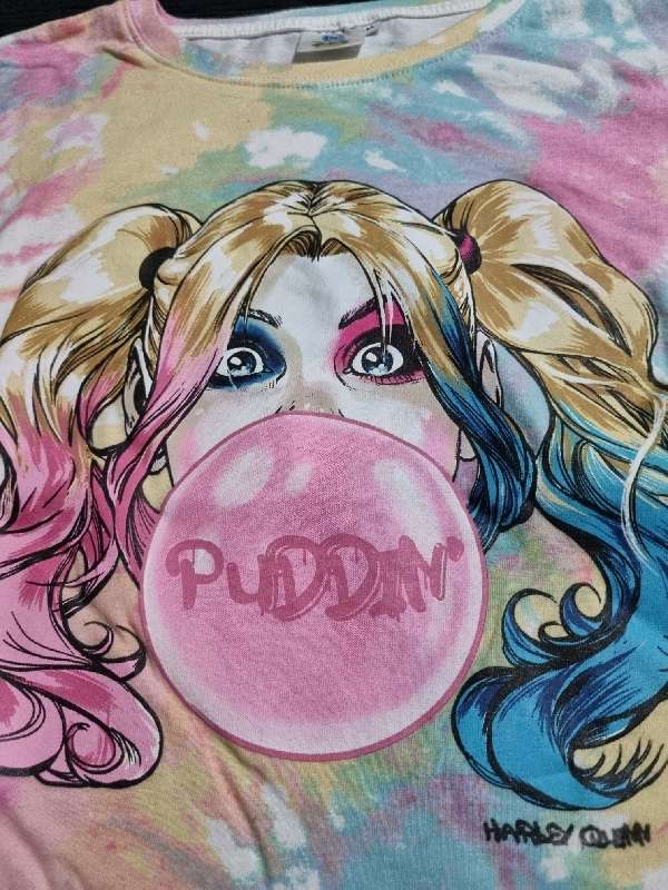 Batman Harley Quinn Long Sleeve Top - Size M - DC Comics