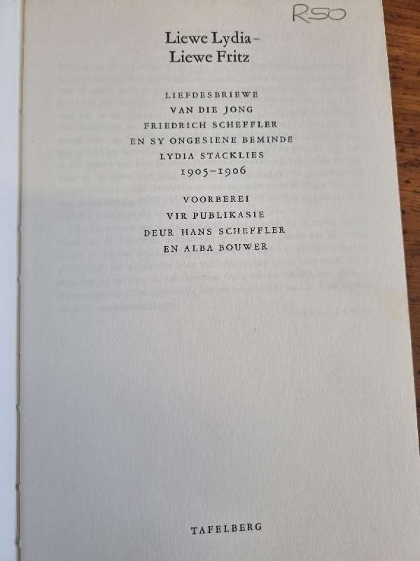 Liewe Lydia - Liewe Fritz - Liefdesbriewe