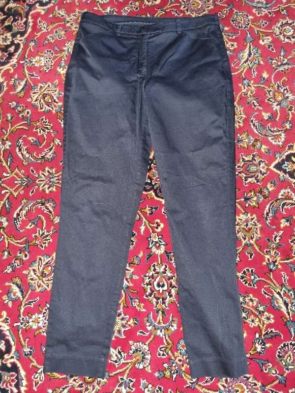 Navy Straight Leg Pants - Size 10