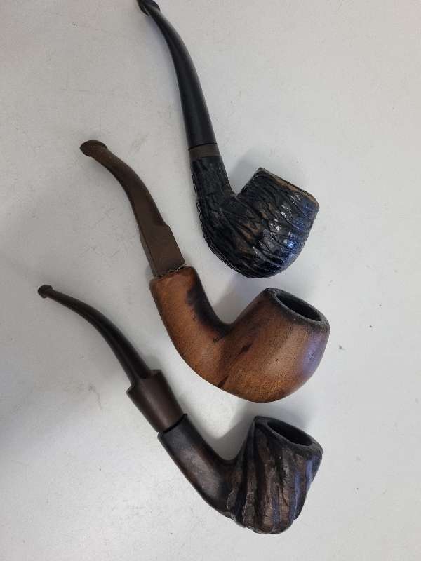 3 x Vintage Smoking pipes