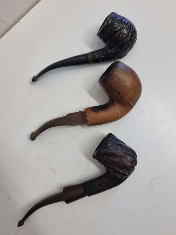 3 x Vintage Smoking pipes