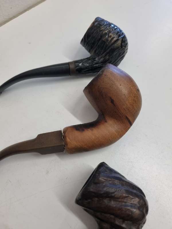 3 x Vintage Smoking pipes