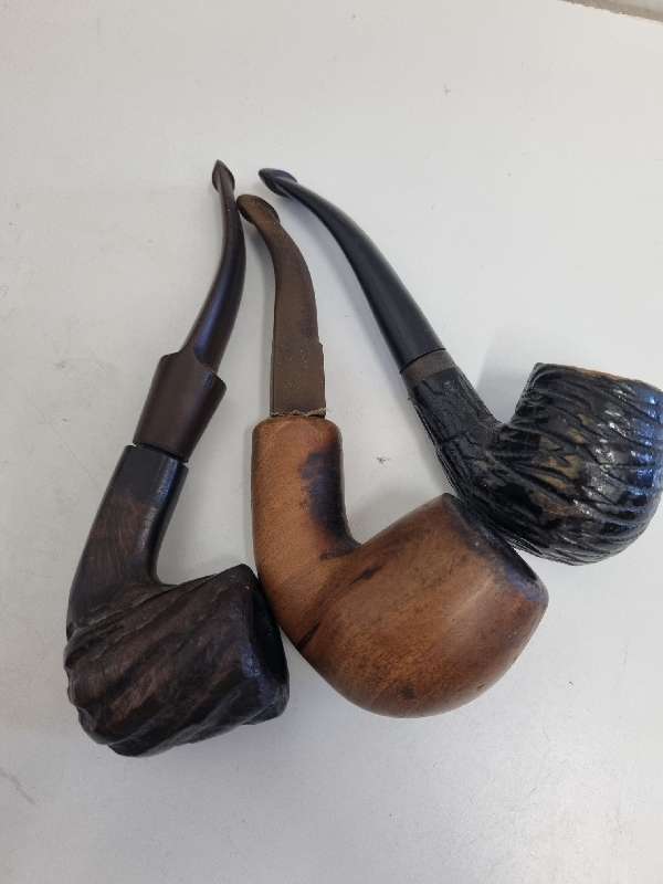 3 x Vintage Smoking pipes