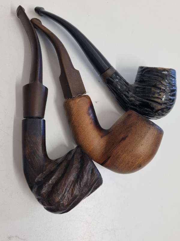 3 x Vintage Smoking pipes