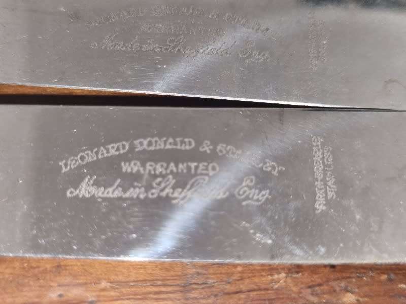 4 x Sheffield England Bone handle knives