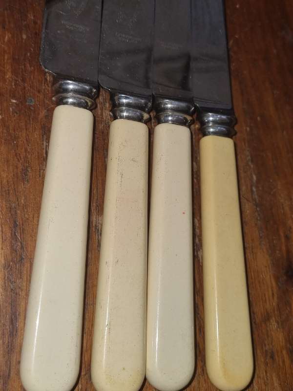 4 x Sheffield England Bone handle knives