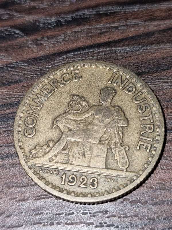 1923 Commerce Industrie 2 Francs coin