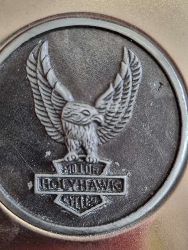 Motorcycle themed metal cigarette case