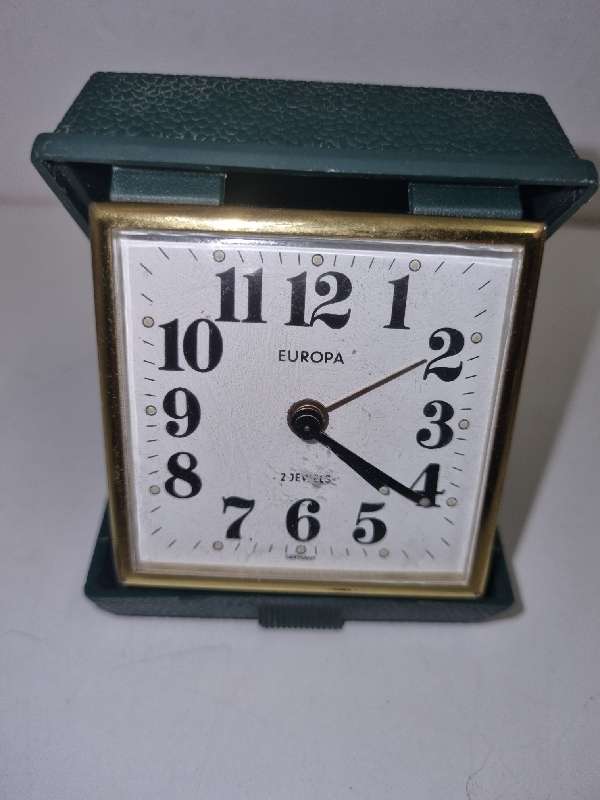 Vintage Europa 2 Jewels Alarm Clock - Germany
