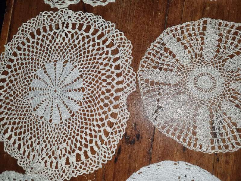 7 x Beautiful Crochet Doilies