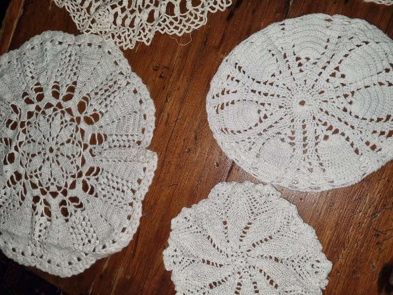 7 x Beautiful Crochet Doilies