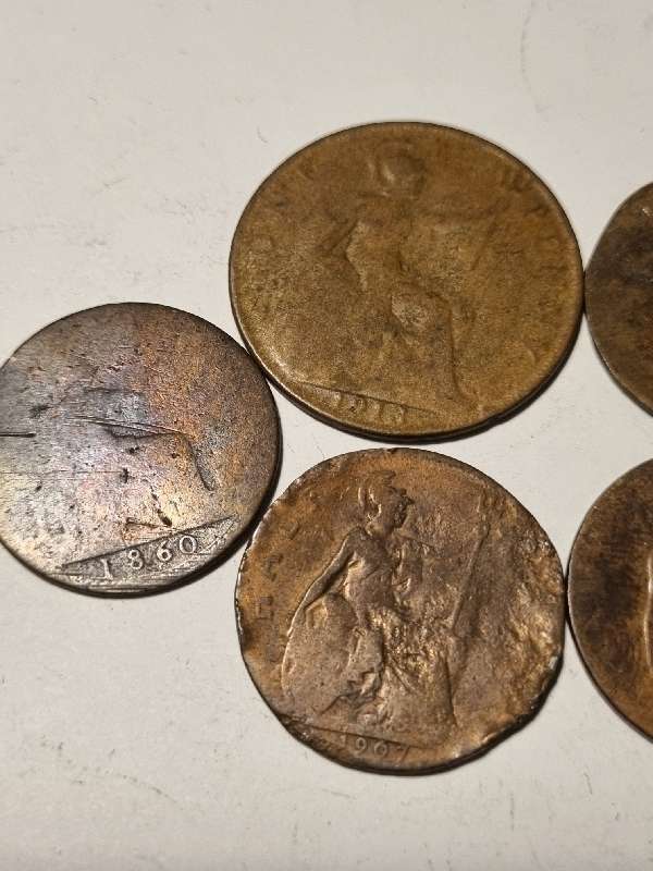 9 x Antique coins
