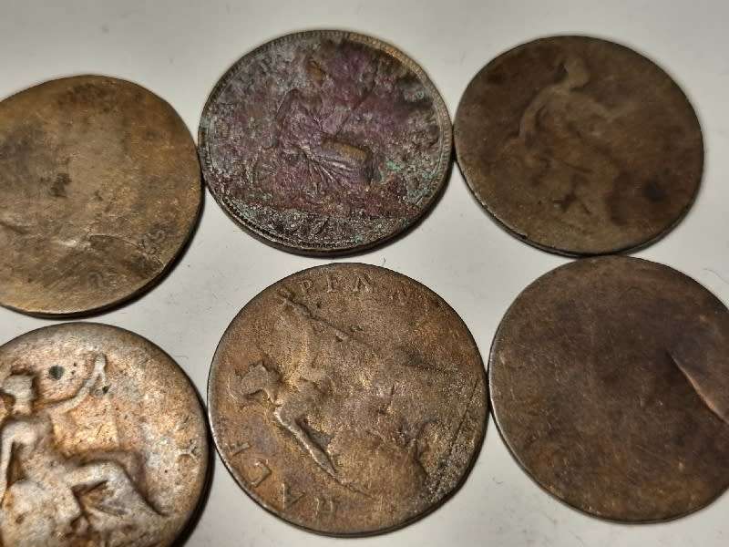 9 x Antique coins