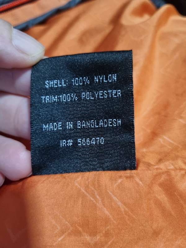 K-Way Jacket - Technical Design - Size S - Dark Grey and Orange