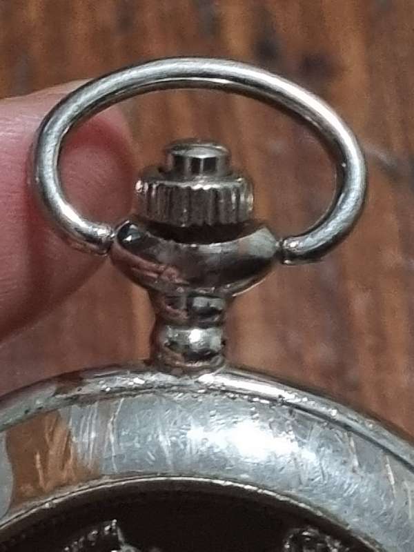 Pocket watch with replica of 1899 One Penny on one side