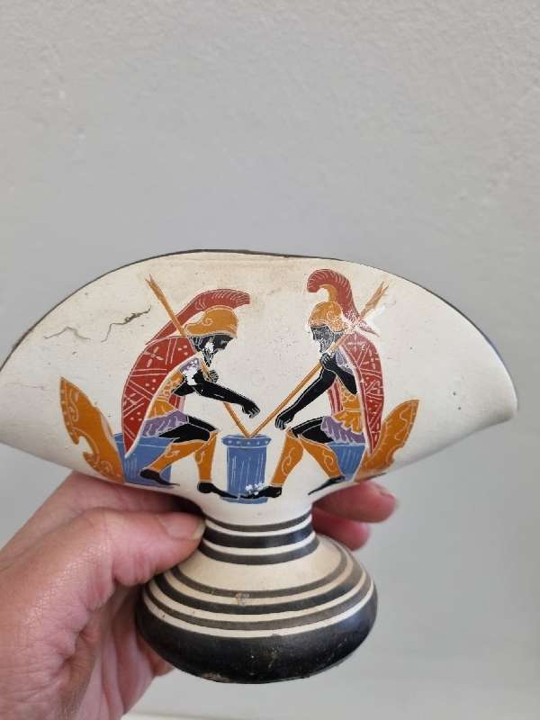 2 x Vintage Napkin Holders - Handmade in Greece - Phaethon: Son of Sun and Triumph of Achiles