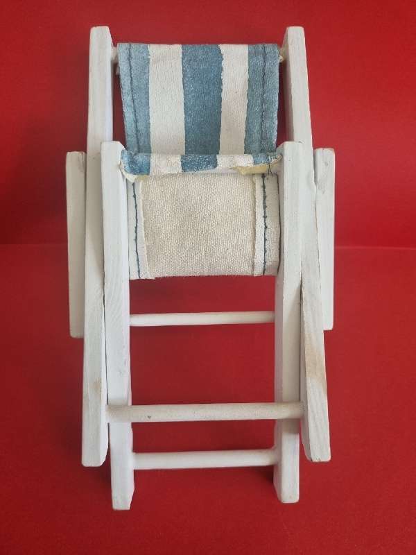 Wooden Barbie doll beach chair