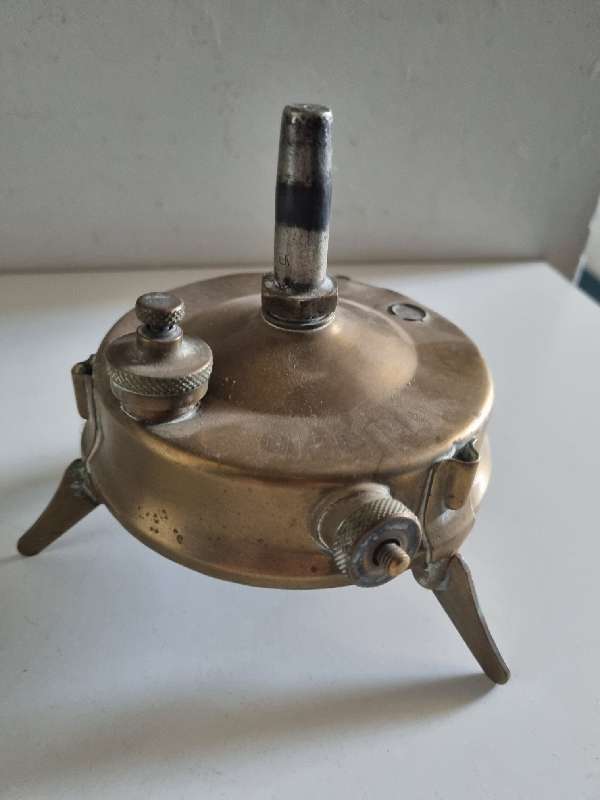 Optimus No. 96 brass stove - Made in Sweden - Missing parts - Selling as is for parts or restoration