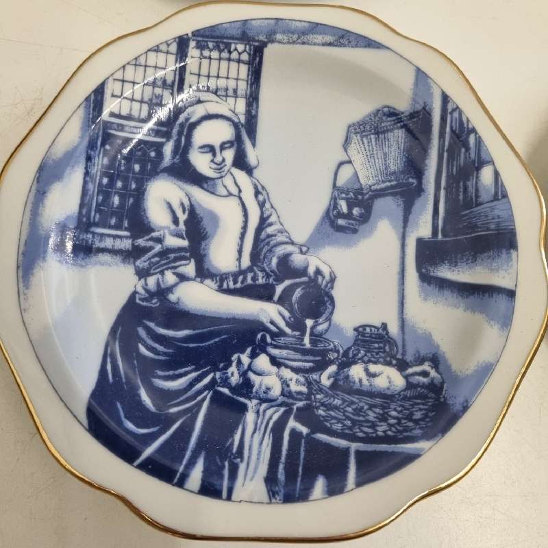 4 x Beautiful Vintage Delft Holland Special Limited Collectors Edition display plates - 14cm each