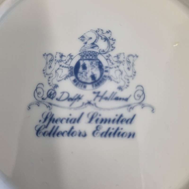 4 x Beautiful Vintage Delft Holland Special Limited Collectors Edition display plates - 14cm each