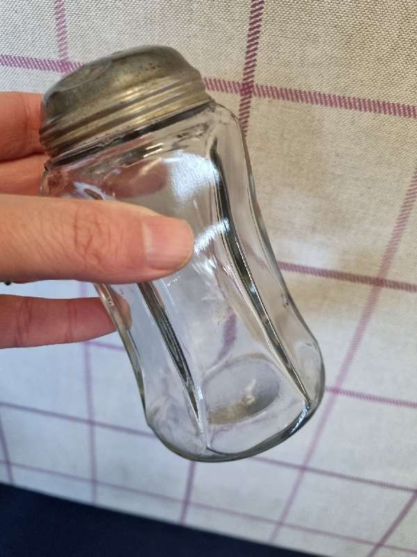 Vintage Glass Cinnamon Sugar Shaker - Height - 12.5cm