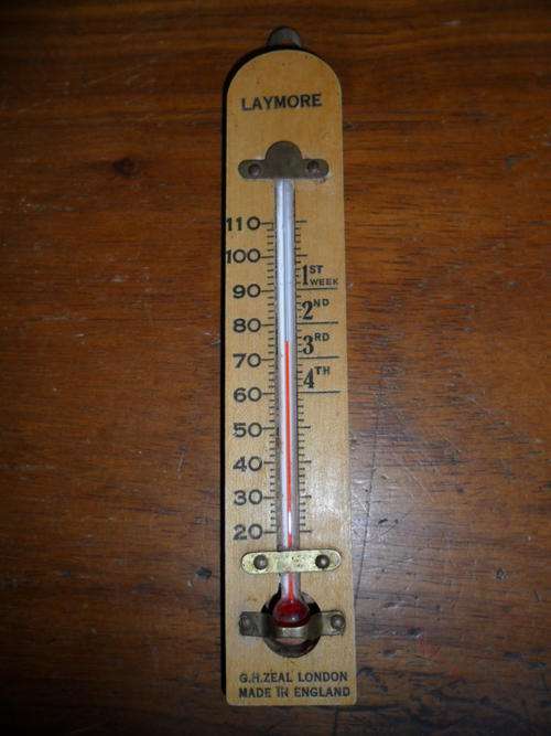 Antique Thermometer - G.H. Zeal London - Made in England