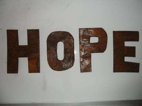 Rustic Metal Letters - HOPE