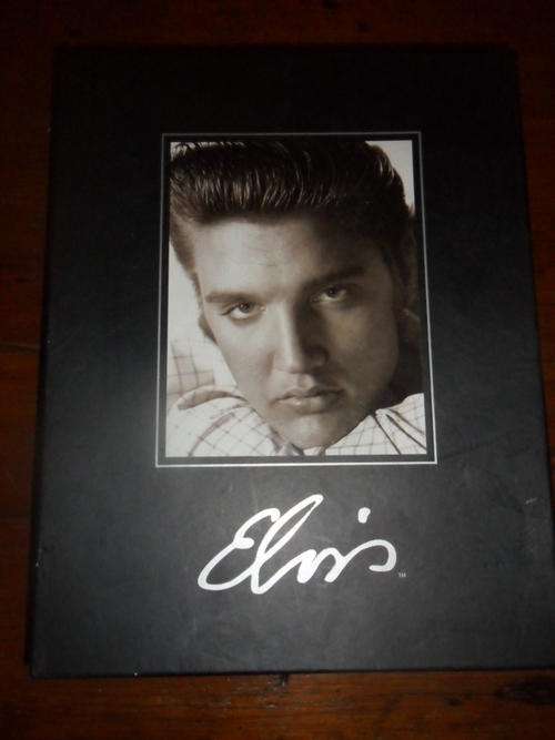 Elvis Presley Collectable Memorabilia Box with Birth Certificate, Report Card, etc.