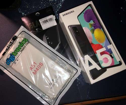 Samsung Galaxy A51 (SM-A515FN) Prism Crush Black / 128GB + Cover + Screen Protector