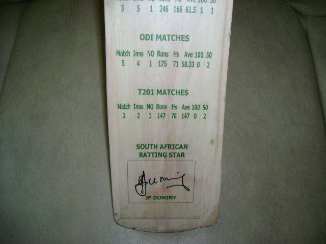 ** JP DUMINY SIGNED ** STATS OF THE AUS TOUR **