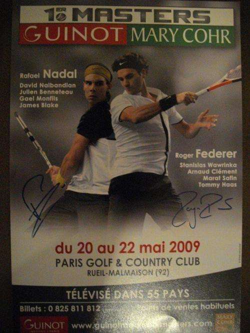 ** SIGNED FEDERER AND NADAL PHOTOGRAPH **