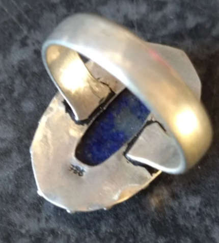 Vintage Blue Genuine Lapis Lazuli Ring