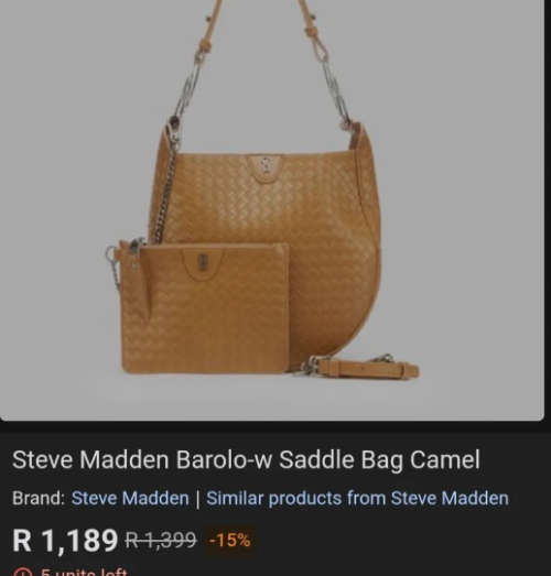 Gorgeous Steve Madden bag!