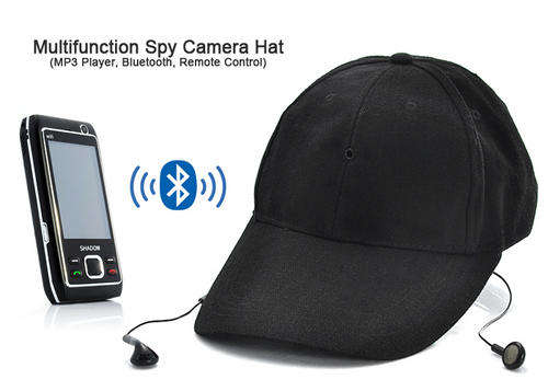 ##REDUCED TO CLEAR## Multifunction Spy Camera Hat (MP3 Player, Bluetooth, Remote Control) - I135