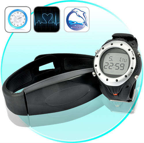 Electromann SA - Heart Rate Monitor Watch - 30 Meter Waterproof, Chest Belt Included