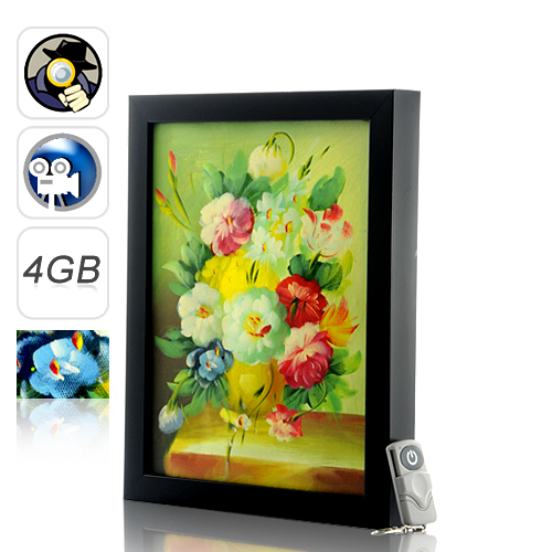 Hand Painted (Spy) Camera Painting with Wireless Remote Control (4GB) - I159