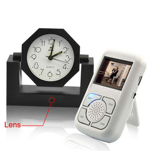 Wireless (Spy) Camera Alarm Clock with 2.5 Inch LCD Receiver - I200