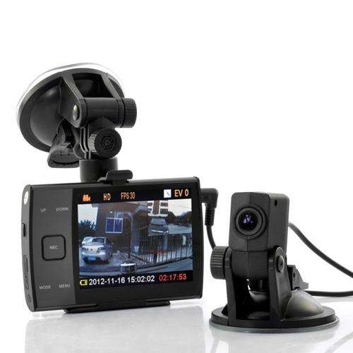 HD 720p Dual Camera Car DVR - 3.5 Inch Display - ELMN-DV94