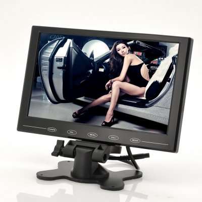 9 Inch TFT LCD Monitor - In-Car Headrest/Stand, Ultra-Thin Design, 800x480 Resolution - C182