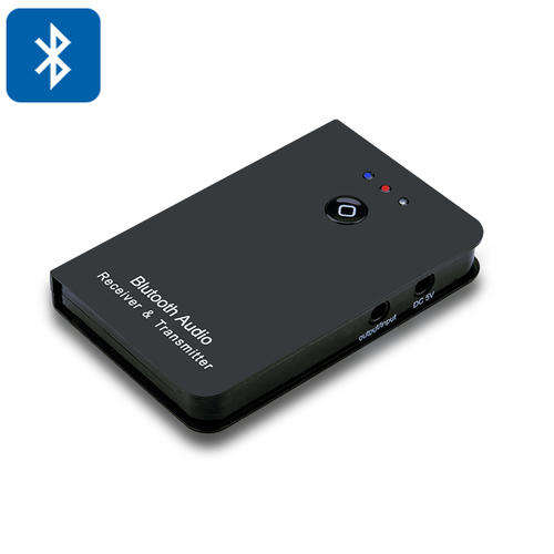 2 in 1 Bluetooth Stereo Audio Receiver + Transmitter - For Speakers, TV, Mobile Phone, MP3 Player