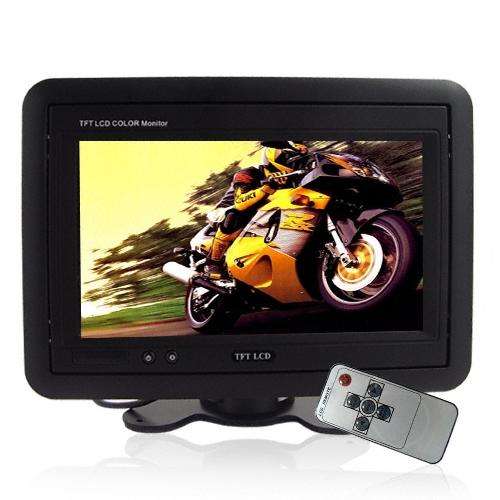 Headrest/Stand In-Car TFT LCD Monitor, 7 inches Black