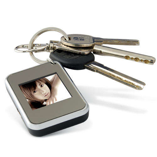 1.5 Inch Keychain Digital Photo Frame (Silver) - F14