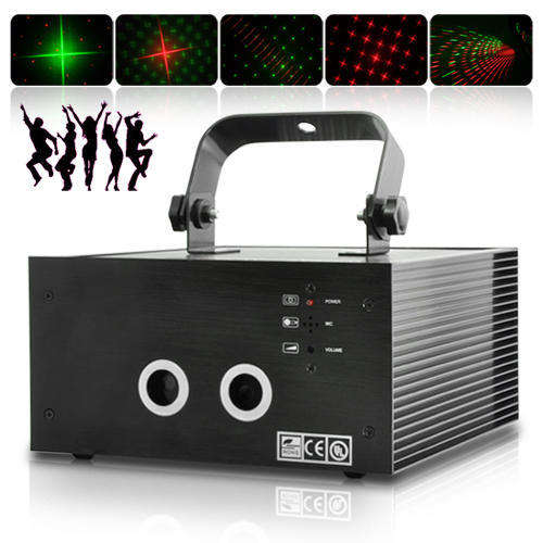 150mW Sound Activated Red and Green Double Laser DMX Projector