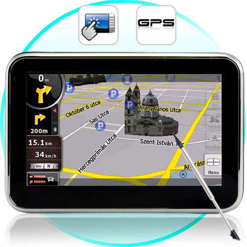 Portable GPS Navigator and Multimedia Player (4.3 Inch Screen) - CS40