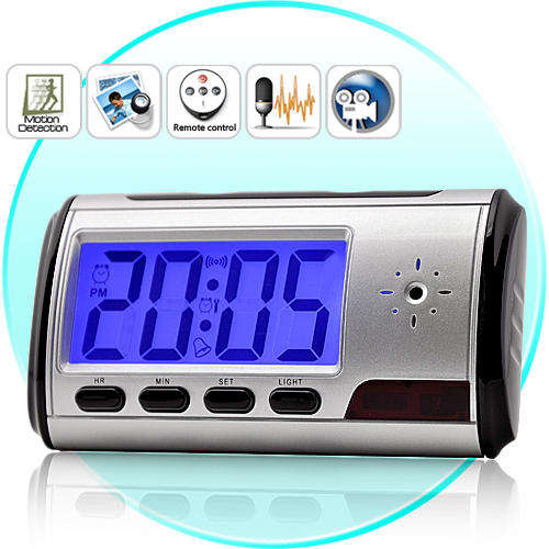Digital Spy Camera Clock with Remote Control and Motion Detection - DC28