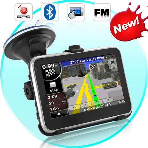 Road Nav - 4.5 Inch Touchscreen GPS Navigator with Bluetooth - TR11