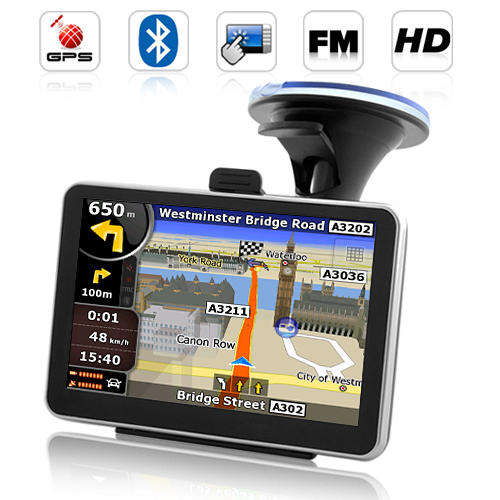 Road Nav - 5 Inch Touchscreen GPS Navigator with Bluetooth - TR10